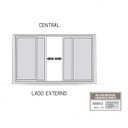 Ver imagem 5 de Janela de Aço de Correr 100x150cm 4 Folhas com Grade Quadrada Facilita Lucasa