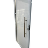Porta de Aluminio Lambril Branco com Puxador e Vidro Linha 25 - 210x80 Esquerda - 2