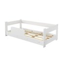 Ver imagem 5 de Conjunto Quarto Infantil Cama Montessoriana Baby com Grade + Guarda-Roupa Paris 4 Portas - Branco