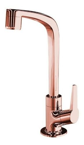 Torneira Lavatório Mesa 1195 F71 Flatt Rose Gold Lorenzetti Rosa