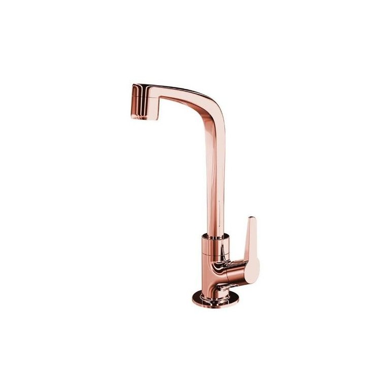 Torneira Lavatório Mesa 1195 F71 Flatt Rose Gold Lorenzetti Rosa