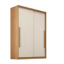 Ver imagem 2 de Guarda Roupa Solteiro Splendido 100% MDF 2 Portas de Correr 3 Gavetas Marrom/Cinamomo/Areia