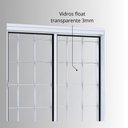 Ver imagem 5 de Janela de Aço de Correr 100x200cm 4 Folhas com Grade Quadrada Facilita Lucasa 