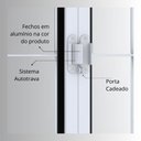 Ver imagem 6 de Janela de Aço de Correr 100x200cm 4 Folhas com Grade Quadrada Facilita Lucasa 