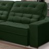 Sofá Retrátil 3,50M 6 Lugares Duplo Molejo Reclinável D28 Passion Veludo Verde - Grandellar - 2