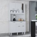 Ver imagem 1 de Kit Cozinha Coral 6 Portas Branco