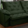 Sofá Retrátil 380 Cm 7 Lugares Duplo Molejo Pillow D28 Portinari Veludo Verde - Grandellar - 2