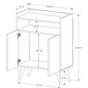 Ver imagem 3 de Balcão / Aparador Buffet Wind Retro 2 Portas:Black