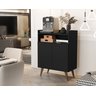 Balcão / Aparador Buffet Wind Retro 2 Portas:Black - 2