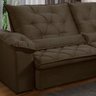 Sofá Retrátil 320 Cm 6 Lugares Duplo Molejo Pillow D28 Portinari Veludo Capuccino - Grandellar - 2