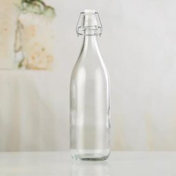 2 Garrafas de Vidro 1 Litro com Tampa Hermética - 1