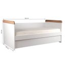 Ver imagem 3 de Bicama Nuth - Castani com Branco Fosco