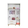 Guarda-roupa 3 Portas e 2 Gavetas Ludmila - Branco - 2