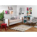 Ver imagem 4 de Cama de Solteiro Noah – Branco Fosco com Pés em Madeira