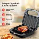Ver imagem 6 de Sanduicheira e Grill Hq 750w Antiaderente Inox Hq-sg001 220v