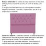 Cabeceira Solteiro Cama Box Estofada 90 Cm Suede Lisboa Rosa - 3