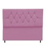Cabeceira Solteiro Cama Box Estofada 90 Cm Suede Lisboa Rosa - 1