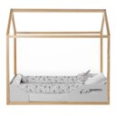 Ver imagem 2 de Mini Cama Theo - Branco Fosco com Madeira Pinus