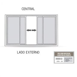 Janela de Aço de Correr 4 Folhas com Grade Quadrada 120x150cm Branca Lucasa Facilita - 4 Janela de Aço de Correr 4 Folhas com Grade Quadrada 120x150cm Branca Lucasa Facilita - 4