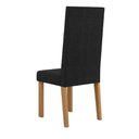 Ver imagem 3 de Kit 2 Cadeiras Nice com Espaldar – Tecido Veludo Suede Pés em Mdf com Sapatilhas Plásticas Mel/