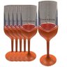 Lote Atacado Kit 6 Taças Champanhe Chandon Praia Luxo 250ml Salmão - 1