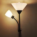 Ver imagem 3 de Luminária Abajur Chão Duo Floor Pedestal Articulada Lustre Decoraçao Iluminaçao