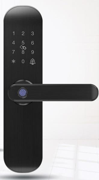 Fechadura biometrica WI-FI com impressao digital, senha, cartão e APP - 2