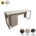 Ver imagem 4 de Escrivaninha Industrial 170cm X 60cm Pés Metal F5 Office