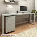 Ver imagem 2 de Escrivaninha Industrial 170cm X 60cm Pés Metal F5 Office