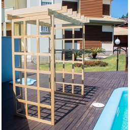 Pergolado de Madeira 2,20x1,35 Metros - Modelo Carménère - Pensemadeiras - Única Único - 2