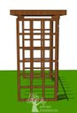Ver mais imagens de Pergolado de Madeira 2,20x1,35 Metros - Modelo Carménère - Pensemadeiras - Única Único
