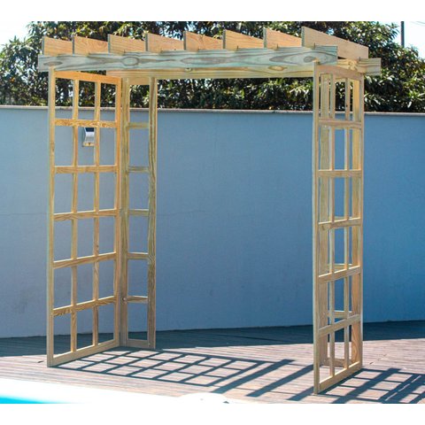 Pergolado de Madeira 2,20x1,35 Metros - Modelo Carménère - Pensemadeiras - Única Único