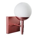 Ver imagem 4 de Arandela Luminária de Parede Moderna Quadrada Rose Gold Vidro Globo 12cm Decoração Iluminação Casa