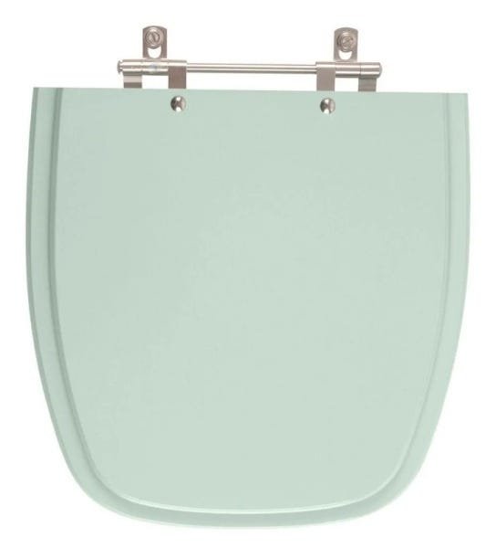 Assento Laqueado Fit Verde Água P/Louça Celite - 1