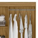 Ver imagem 7 de Guarda Roupa Solteiro 82cm 3 Portas Zeno Freijó/off Z17 - Mpozenato