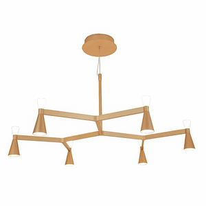 Pendente Led Champagne 36w 3000k Luz Amarela Yamamura
