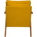 Ver imagem 6 de Poltrona Decorativa para Sala Recepção Consultório Reforçada em Madeira Maciça Shine Suede