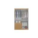 Ver imagem 3 de Guarda Roupa Casal Master 4 Portas 3 Gavetas Cinamomo Formimóveis