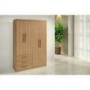 Ver imagem 2 de Guarda Roupa Casal Master 4 Portas 3 Gavetas Cinamomo Formimóveis