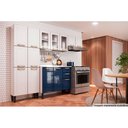 Ver imagem 4 de Armário Aéreo p/ Cozinha Colors 6010 3 Portas c/ Vidro 105cm Branco/Vermelho - Bertolini