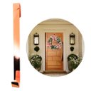 Ver imagem 1 de Suporte para Guirlanda Metal Rosê Gold Cromado 37cm Encaixe Porta - Magizi