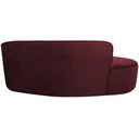 Ver imagem 7 de Sofá Curvo 3 Lugares 180cm Eron Braço Esquerdo Veludo Vermelho - Nexta Casa