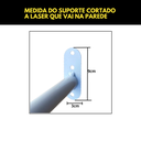 Ver imagem 5 de 5 Expositores Cabideiro Arara 1m Loja Residência Closet Aço Suporte Acabamento Moderno