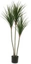 Ver imagem 1 de Planta Artificial Arvore Dracena Marginata C/pote X3 Verde 1,20cm