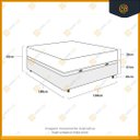 Ver imagem 5 de Cama Box com Baú Casal + Colchão Ortopédico D33 Ortobom Iso 100 138x188x60cm