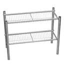 Ver imagem 1 de Escorredor Inox 2 Planos 75,5x35x60cm para 56 Pratos Frn56 Frigopro