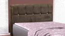 Ver imagem 1 de Cabeceira Diamante 1,60 Tecido Suede Amassado Cor 506 (marrom)
