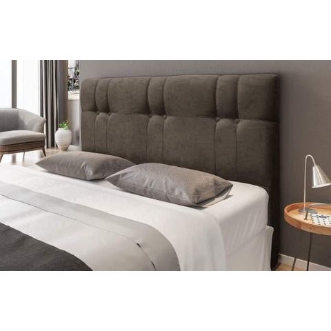 Cabeceira Azaleia 1,60 Tecido Suede Amassado Cor 506 (marrom)