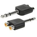 Ver imagem 1 de Adaptador P10 Plastico P10 Estereo P/ 2 Jack Rca Pct C/10pç