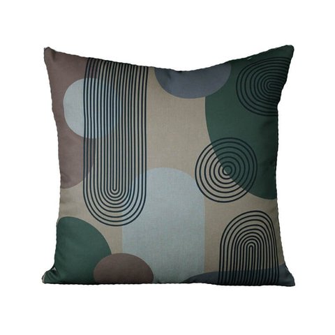 Almofada Estampa Abstrata - 45X45 - Cristalina